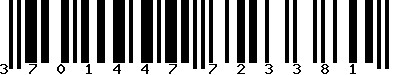 EAN-13 : 3701447723381