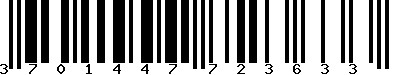 EAN-13 : 3701447723633