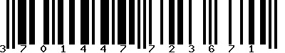 EAN-13 : 3701447723671