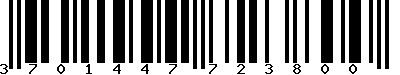 EAN-13 : 3701447723800
