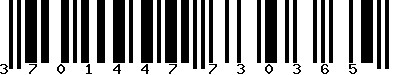 EAN-13 : 3701447730365