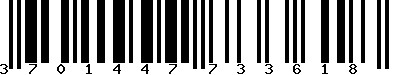 EAN-13 : 3701447733618