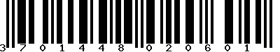 EAN-13 : 3701448020601