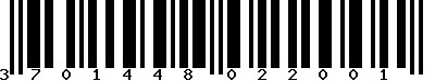 EAN-13 : 3701448022001