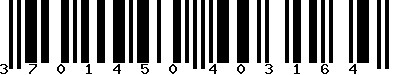 EAN-13 : 3701450403164