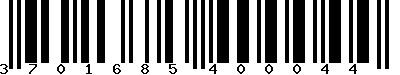 EAN-13 : 3701685400044