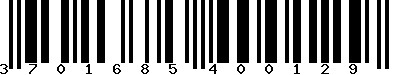 EAN-13 : 3701685400129