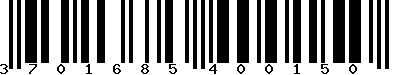 EAN-13 : 3701685400150
