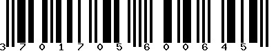 EAN-13 : 3701705600645