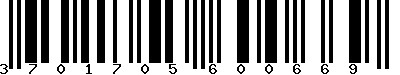 EAN-13 : 3701705600669