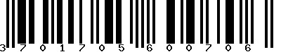 EAN-13 : 3701705600706