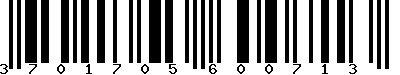EAN-13 : 3701705600713