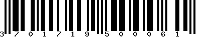 EAN-13 : 3701719500061