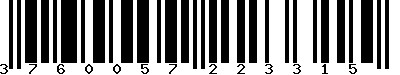 EAN-13 : 3760057223315