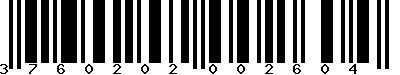 EAN-13 : 3760202002604