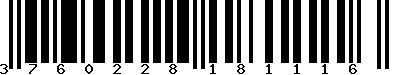EAN-13 : 3760228181116