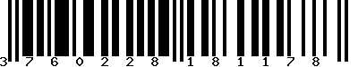 EAN-13 : 3760228181178