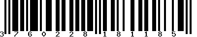 EAN-13 : 3760228181185