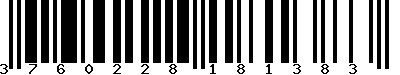 EAN-13 : 3760228181383