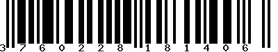 EAN-13 : 3760228181406