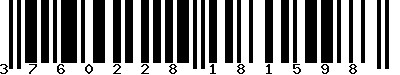 EAN-13 : 3760228181598