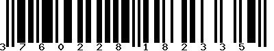 EAN-13 : 3760228182335