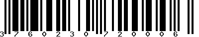 EAN-13 : 3760230720006