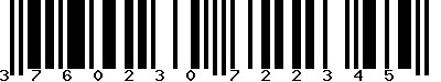 EAN-13 : 3760230722345