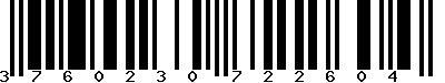 EAN-13 : 3760230722604