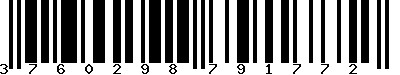 EAN-13 : 3760298791772