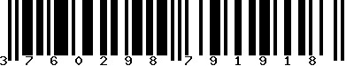 EAN-13 : 3760298791918