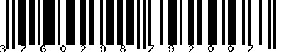 EAN-13 : 3760298792007