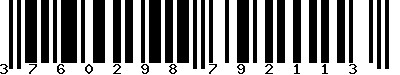 EAN-13 : 3760298792113