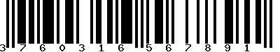 EAN-13 : 3760316567891