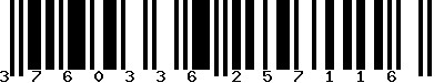 EAN-13 : 3760336257116