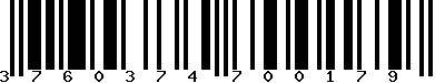 EAN-13 : 3760374700179