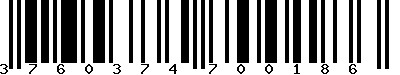 EAN-13 : 3760374700186