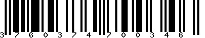 EAN-13 : 3760374700346