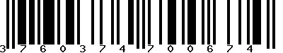 EAN-13 : 3760374700674