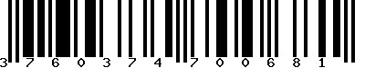 EAN-13 : 3760374700681