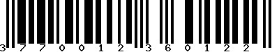 EAN-13 : 3770012360122