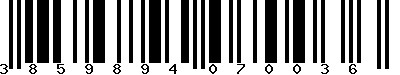 EAN-13 : 3859894070036