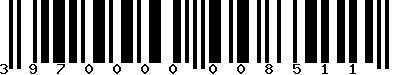 EAN-13 : 3970000008511