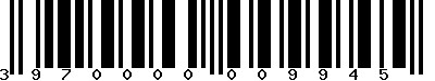 EAN-13 : 3970000009945