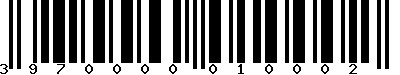 EAN-13 : 3970000010002