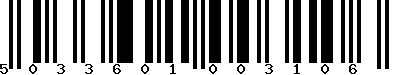 EAN-13 : 5033601003106