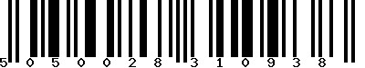 EAN-13 : 5050028310938