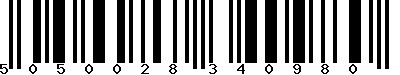 EAN-13 : 5050028340980