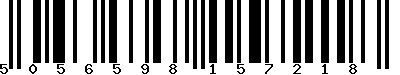 EAN-13 : 5056598157218