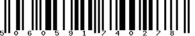 EAN-13 : 5060591740278